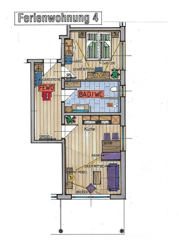Koenigsblick Poppler Apartment Hopferau Exterior foto