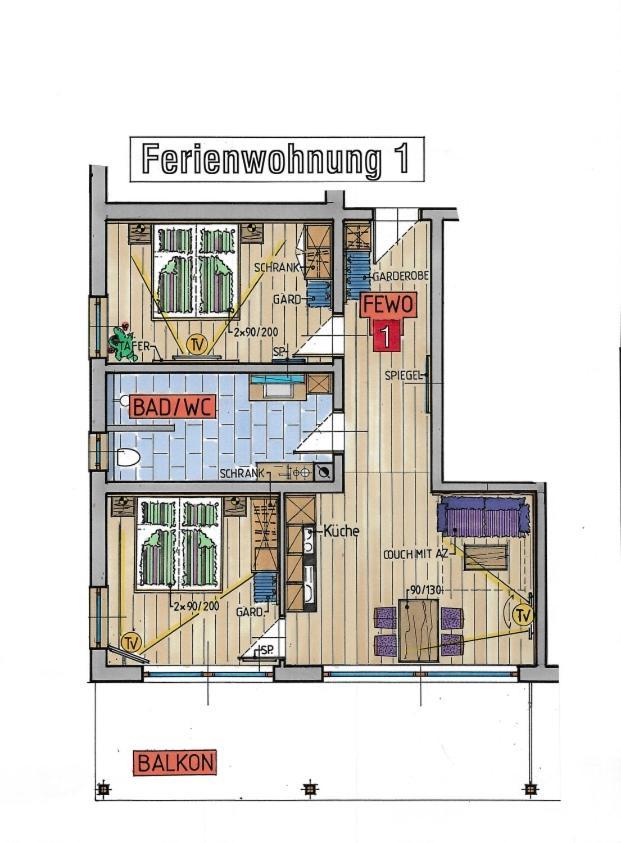 Koenigsblick Poppler Apartment Hopferau Exterior foto